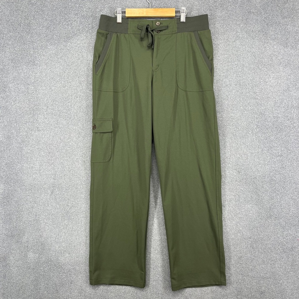 Made For Life Cargo Pants Women Medium Olive Green Straight Leg Utility Gorpcore
